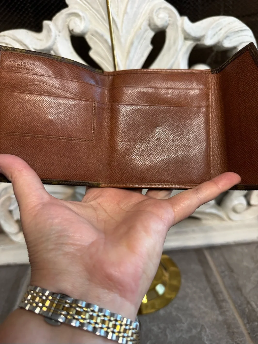 Louis Vuitton Monogram Compact Envelope Wallet with COA